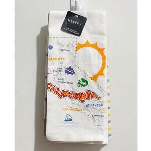 NWT: Pantry - "California" Kitchen Tea Towels, Set of 4, 18"x28"